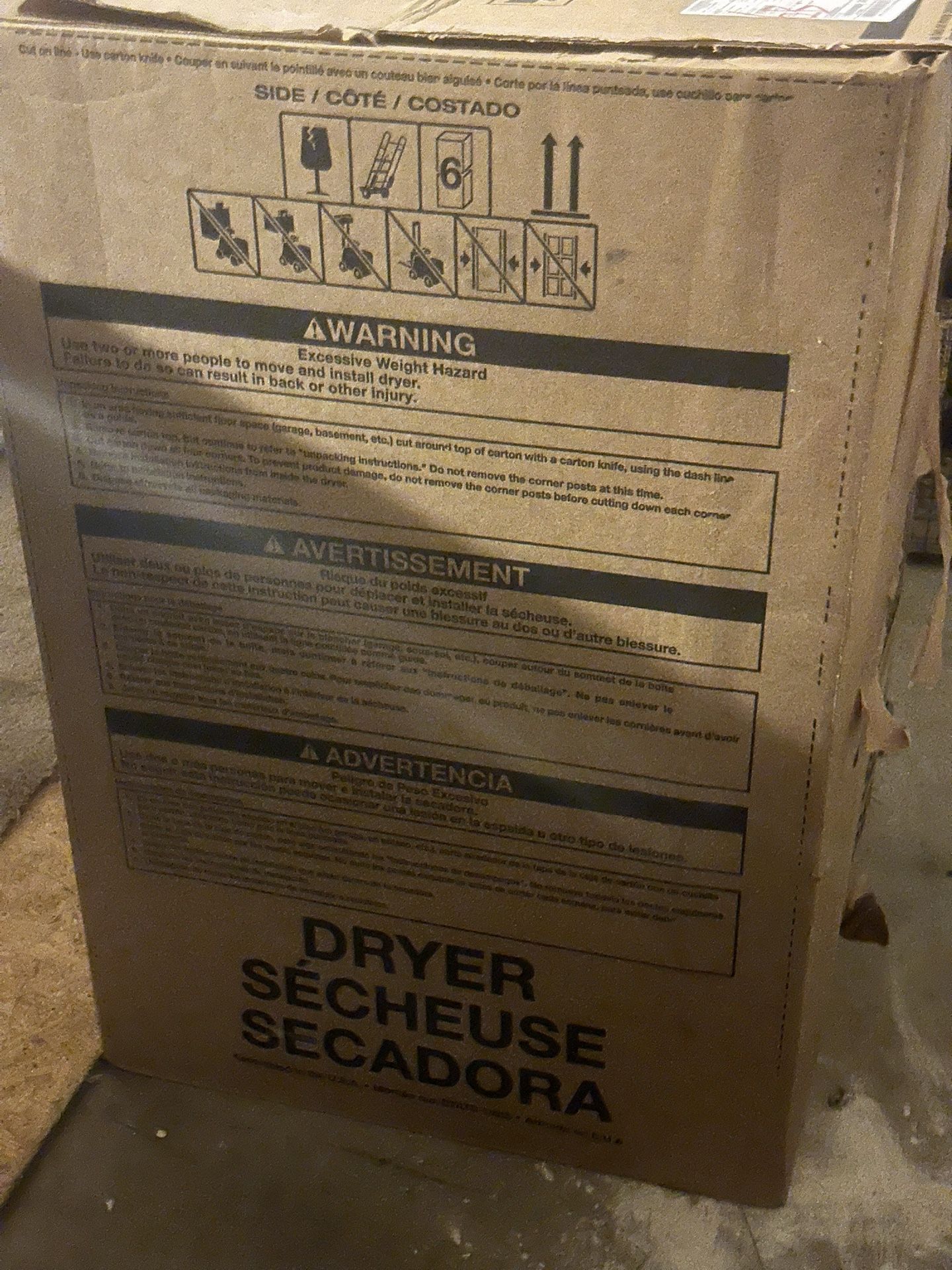 New In The Box Dryer Whirlpool 