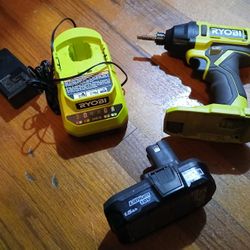 Ryobi Impact Driver With Battery And Charger
