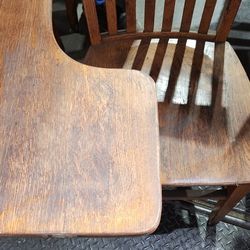 Vintage Solid Oak Schooldesks