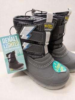 Western Chief Denali Lighted Kids Boots size 9