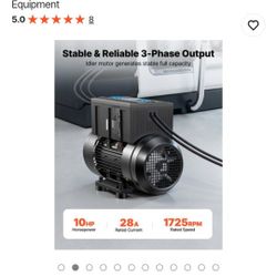 10hp Single to 3 Phase Rotary Converter 