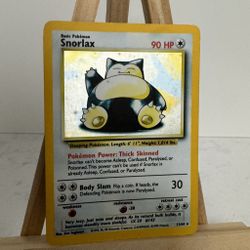 Snorlax Jungle Holo Error Card *No Symbol*