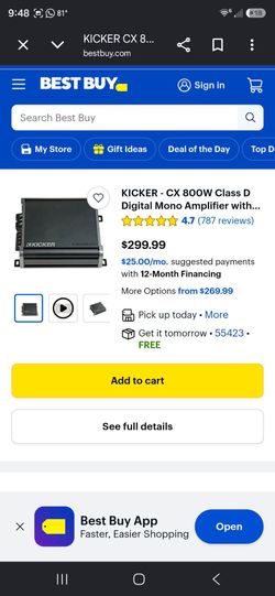 amplifier kicker 800 watts