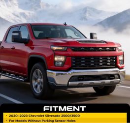 NEW Chrome Front Bumper For 2020-2023 Chevrolet Silverado 2500 HD 3500 HD  No Parking Sensor Holes