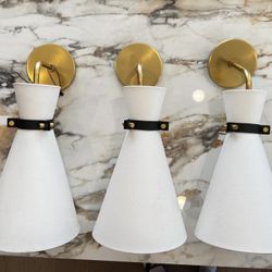 Three  Light sconces For Sale