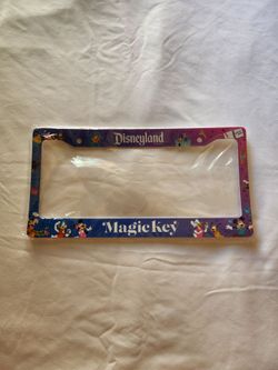 Disneyland Magic Key car license plate frame