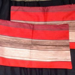 2 THROW PILLOW COVERS 