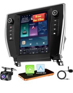 6GB+128GB Car Radio for Toyota Camry 2015 2016 2017,9.7 Inch QLED Touch Screen Car Stereo with Carplay&Android Auto,WiFi,GPS Navigation,Bluetooth&Voic