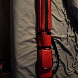 2 Voodoo Pool Cues With Alligator Case 