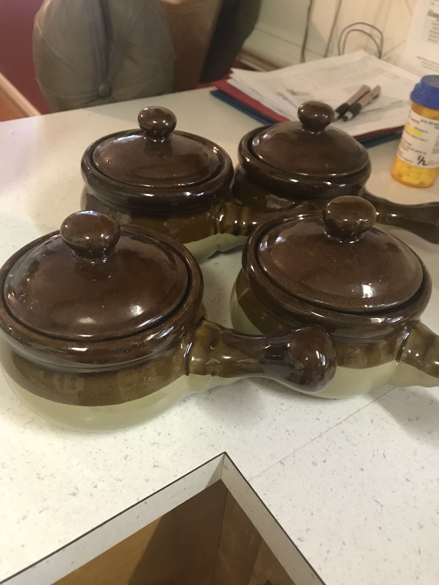 Soup bowls with lids