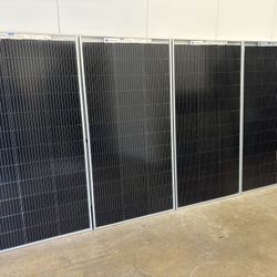 4(four) 195 Watt Bifacial Solar Panels 