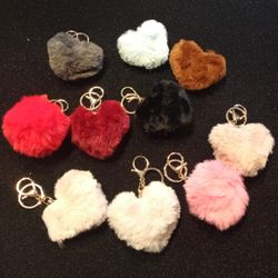Fuzzy keychains