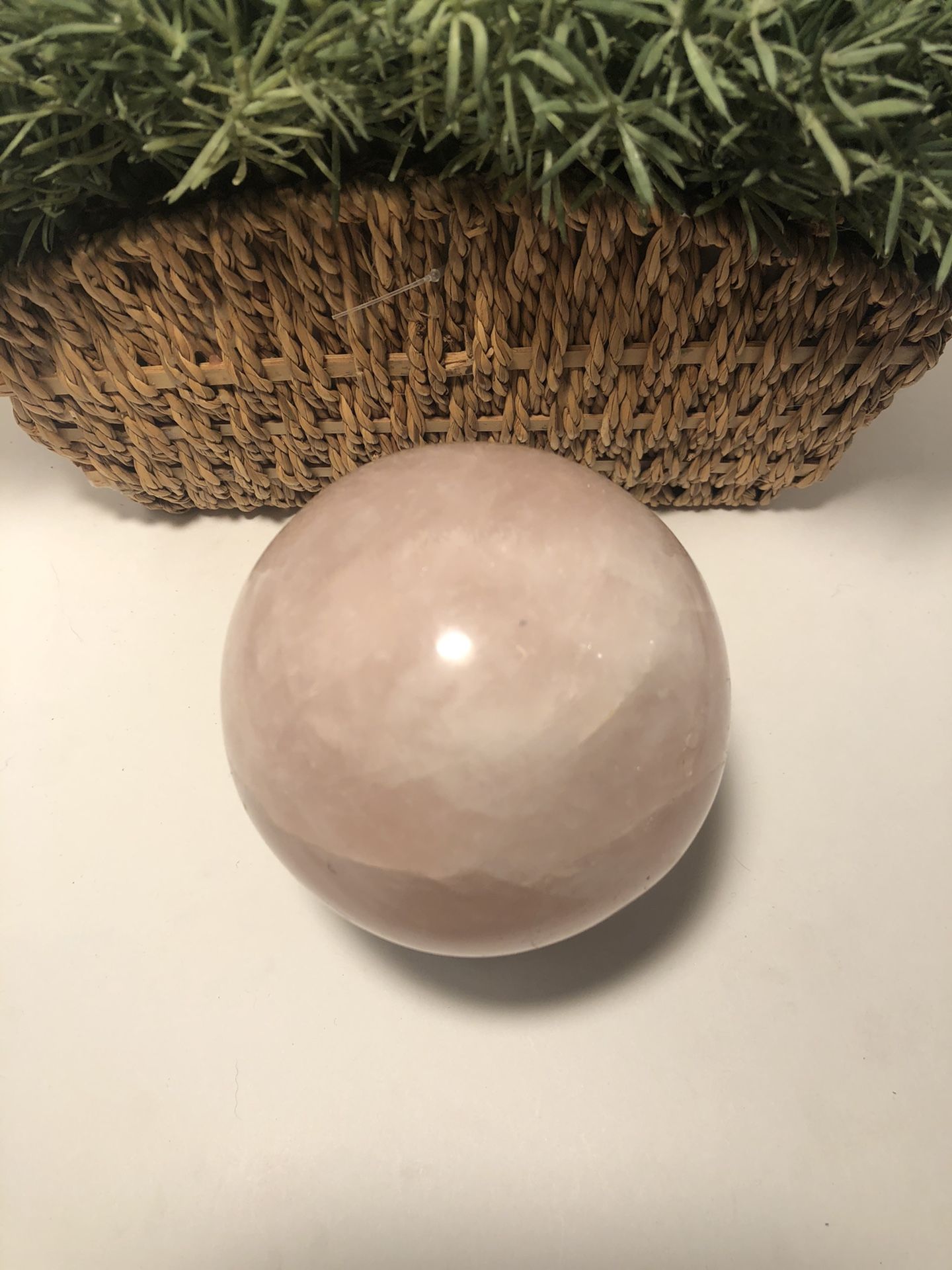 Pink Rose Quartz 4” Sphere