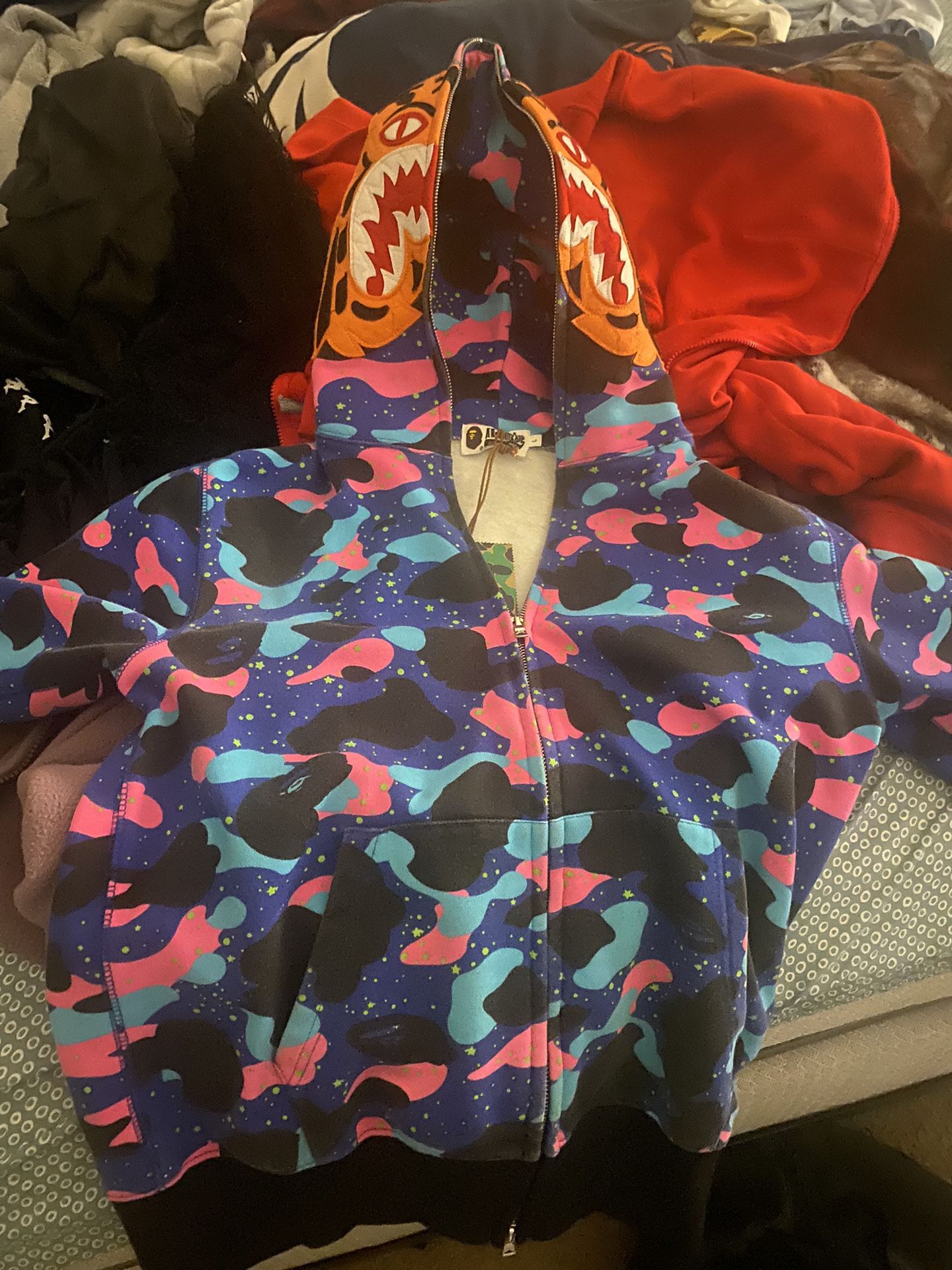 Kid Cudi Bape Hoodie Large