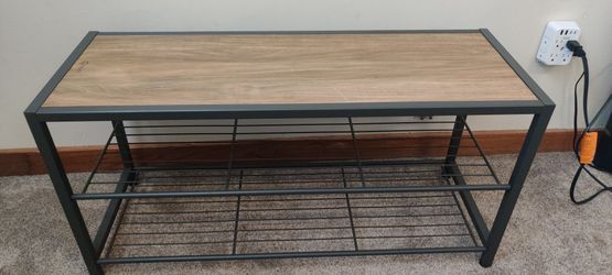 Two Tier Shoe Rack Bench