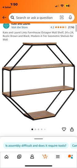 Farmhouse Shelf Octagon Shape