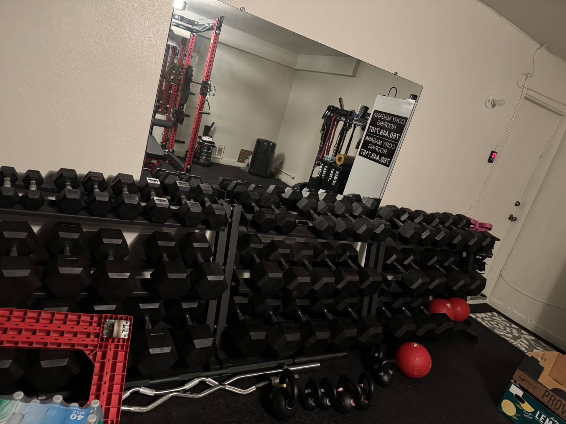 FULL Rubber Hex Dumbbell Set 5–120 lbs (Pairs) + Rack – Commercial Quality