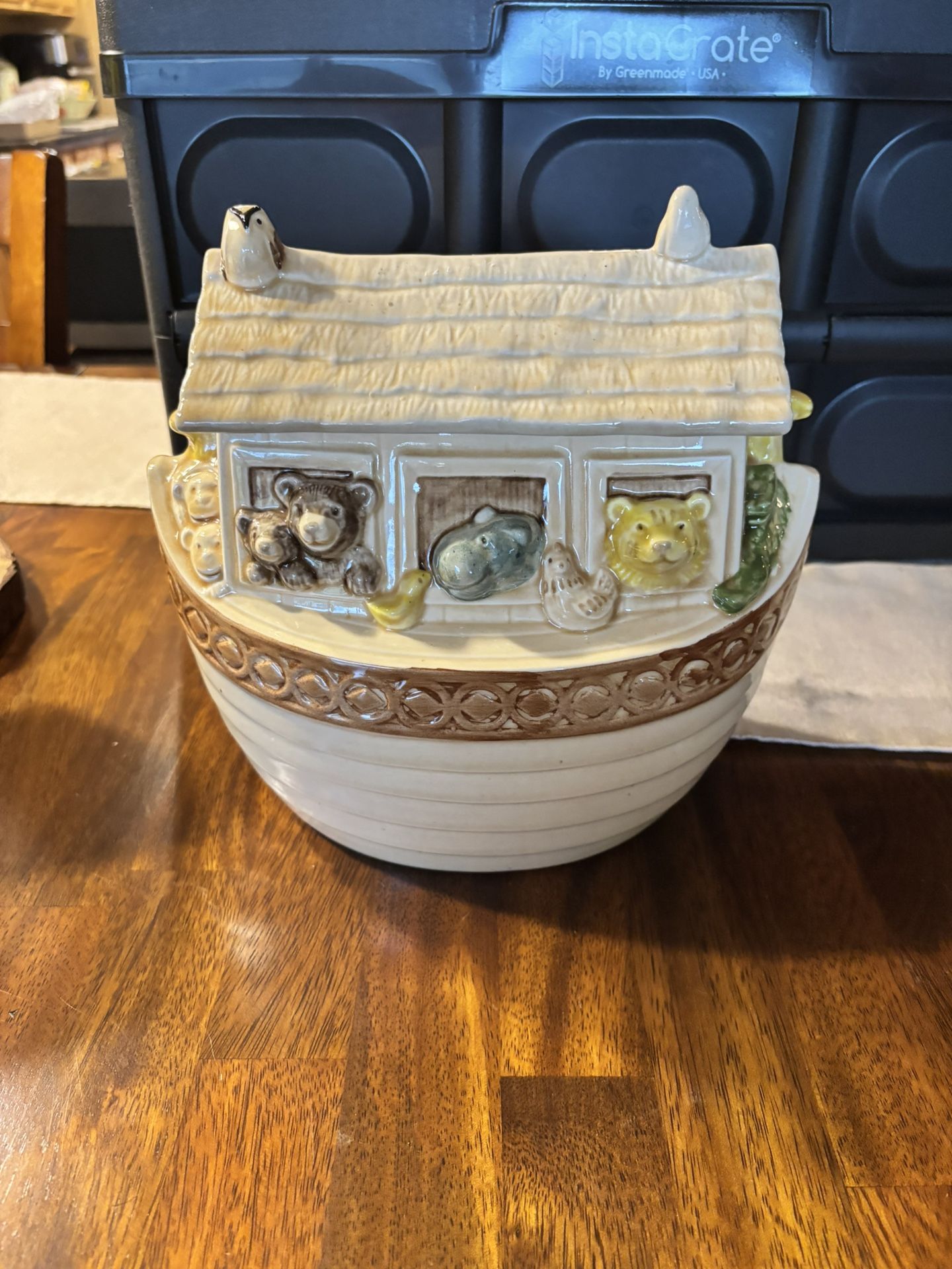 COOKIE JAR ~~ Noah's Ark ~ USA, Metlox Poppytrail