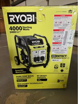 Ryobi 4000W Inverter Generator – Brand New in Box | $200