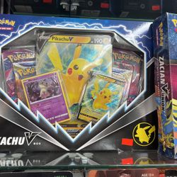 Pokemon Pikachu V Box And Hoopa V Box 