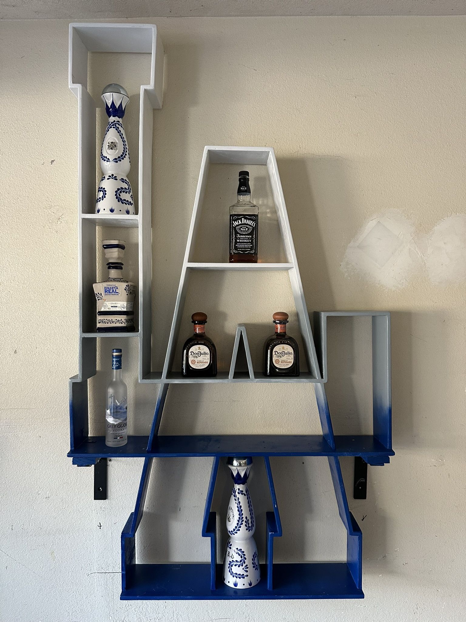 LA Dodgers Custom Back Bar / Display Shelf