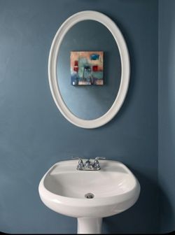 Pedestal Sink And Mirror