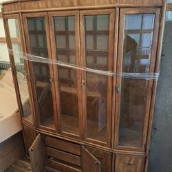 Glass China Hutch 2piece $100