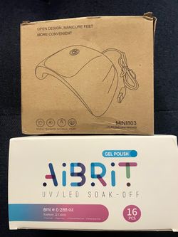 Nail UV/LED Lamp and AiBrit Gel Nail Polish
