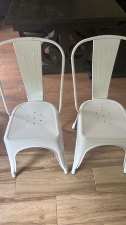 White Iron chairs