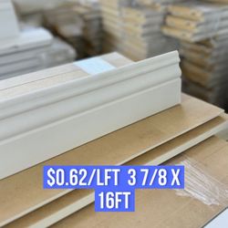 Baseboards   $0.62Lft.   3 7/8 Lft