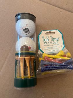 Free golf balls & tees