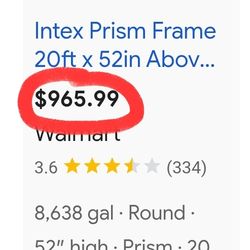 ALBERCA 20FT X 52INCH. POOL