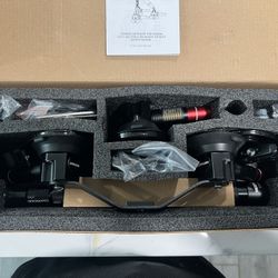 NEEWER Triple Suction Cup Car Mount Compatible with Insta360 X5 X4 GoPro DJI OSMO 360 Cameras, Quick Release Outside Windshield Magic Arm Mount Kit wi