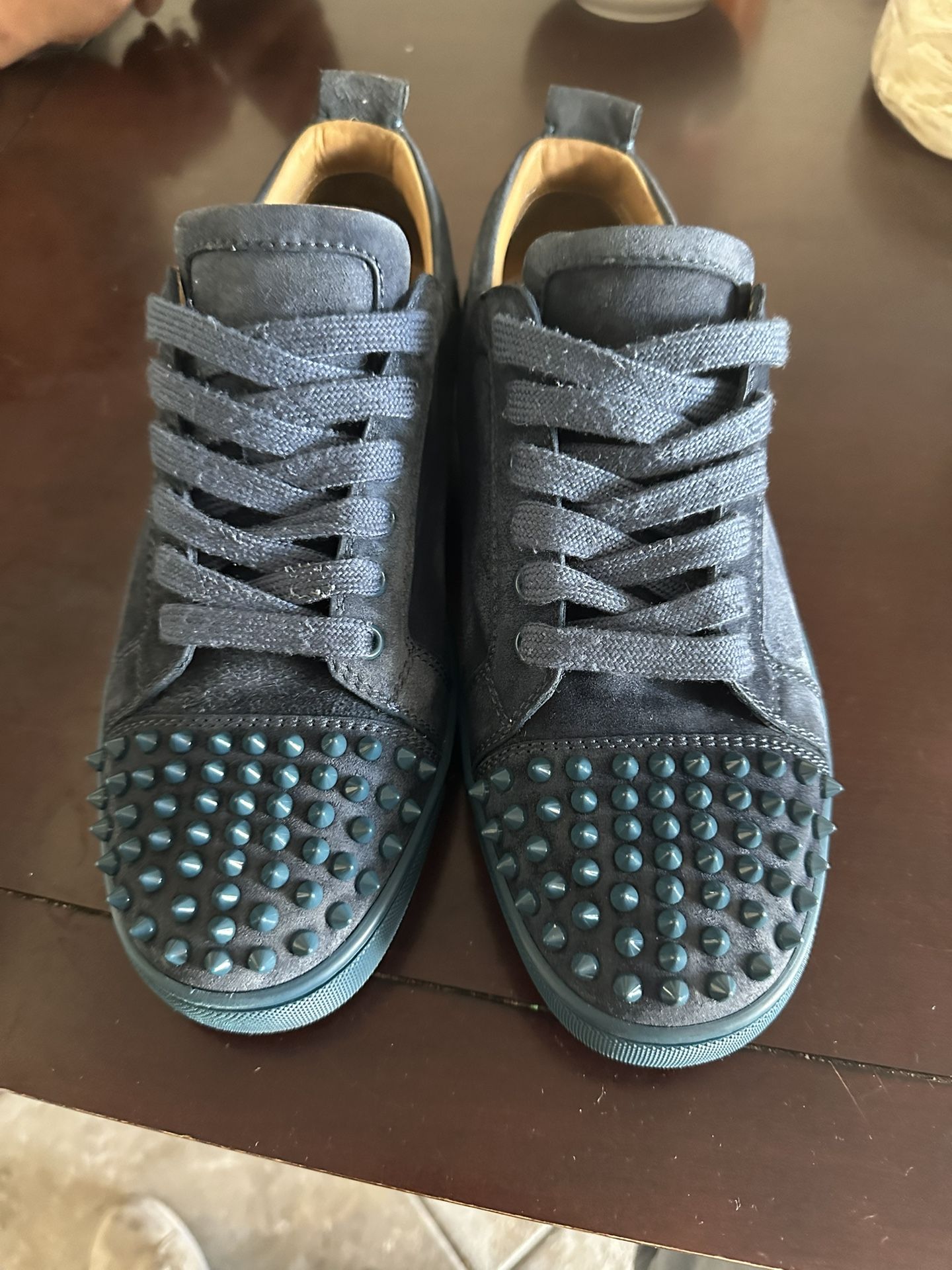 Louboutin Low Blue Suede
