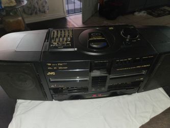 Radio grabadora JVC doble Casetera y CD