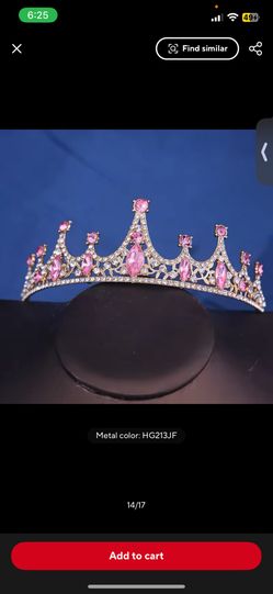 2 crowns purple and a pink one