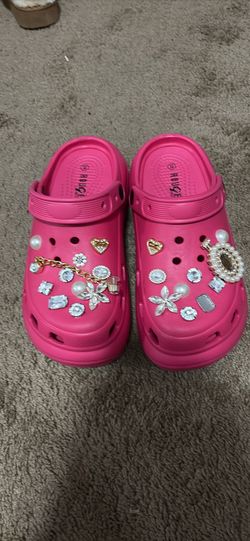 Pink clogs