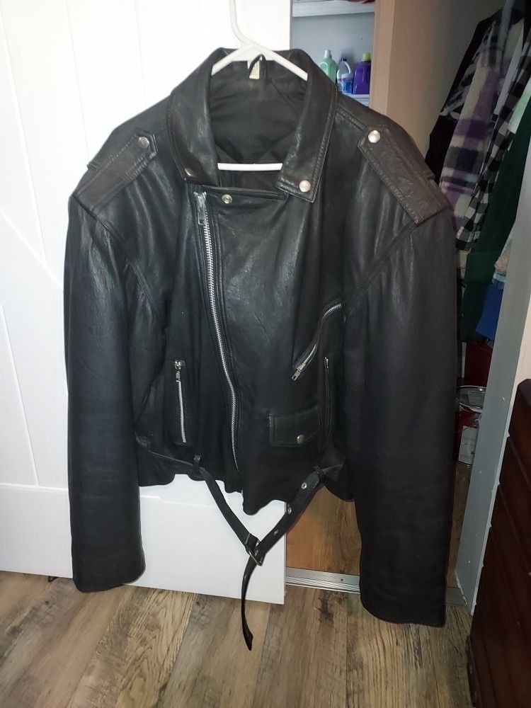 leather Jacket And Chaffs