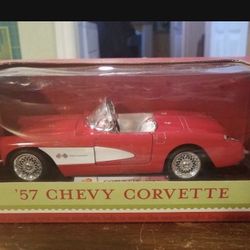 '57 Chevy Corvette 2002 New never been out of Box Authentic Die-Cast 1:24 Scale Doors and Hood open Box has Shelf wear Price Firm YES still Available