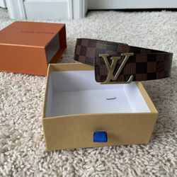 Brown And Gold Men’s Louis Vuitton Belt