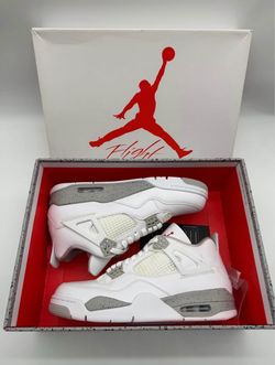 New Nike Air Jordan 4 Retro White Oreo CT8527-100 Men's Size 9.5