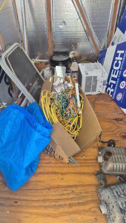 Leftover material and tools
