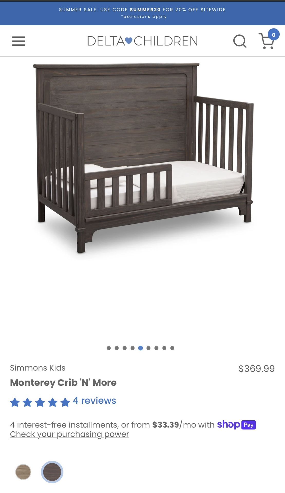 Crib And Changing Table
