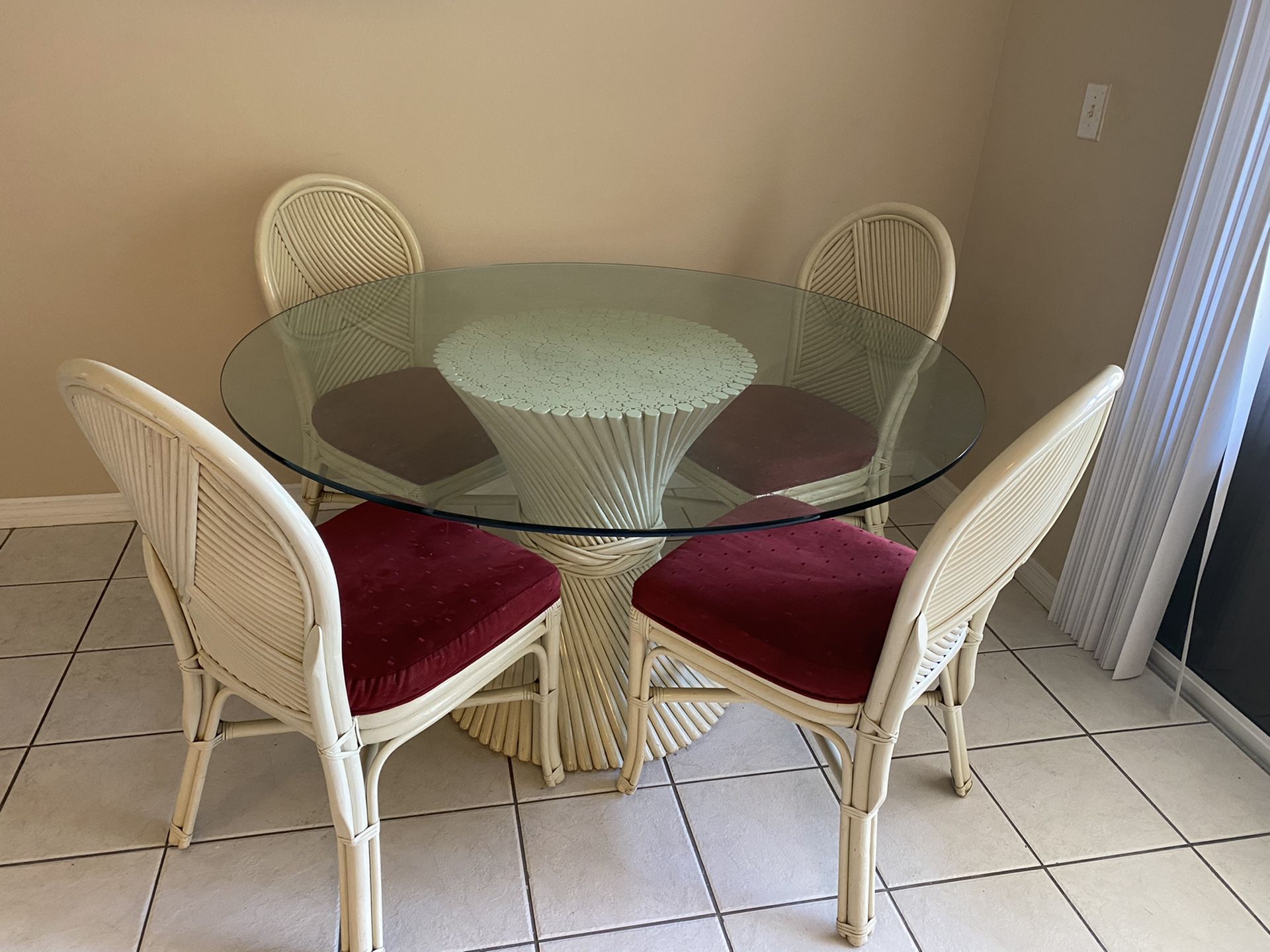 Beautiful Table with Four Chairs