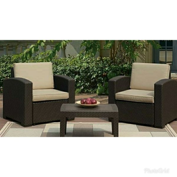 New Patio Furniture Set Tail Table And 2 Arm Chairs For In New Patio Furniture Set Tail Table And 2 Arm Chairs For In Ontario Ca Offerup