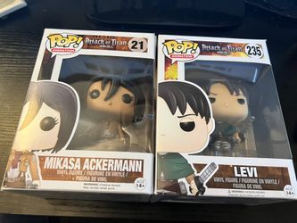 Levi & Mikasa Funkos 