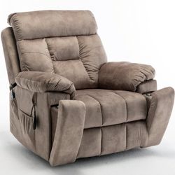 Brand New Recliner Sofa Lazy Sofa, Massage Chair With Electric And Heat Cushion, Hidden Cup Holder.