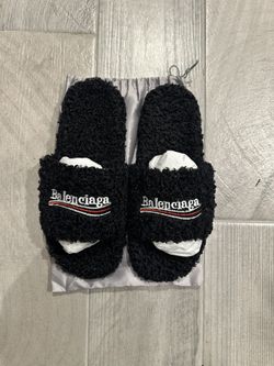Balenciaga’s Furry Slides 