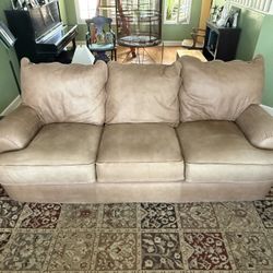 Lane Leather Matching Sofa And Chair
