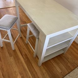 Dinning table with stools